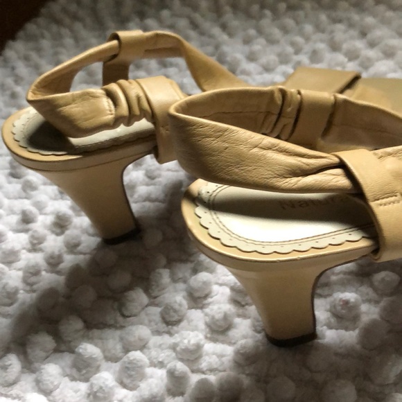 Naturalizer Tan Heel Spring Summer Sandals Neutral 8.5 - Picture 4 of 8